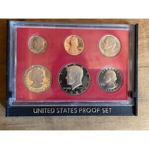 United States Proof Coin Set. 1980. Complete set with box.